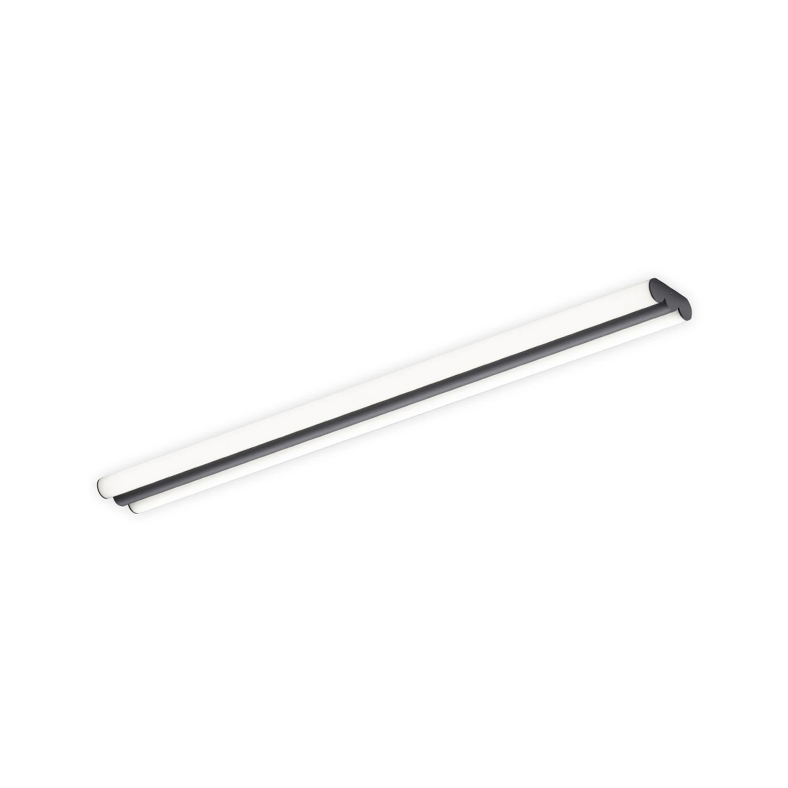 Helestra LED καθρέφτης LOOM, μήκος 90 cm, μαύρο, IP44