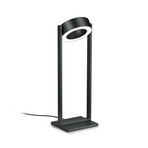 LED tafellamp Wega, matzwart, hoogte 45 cm, gebarenbediening