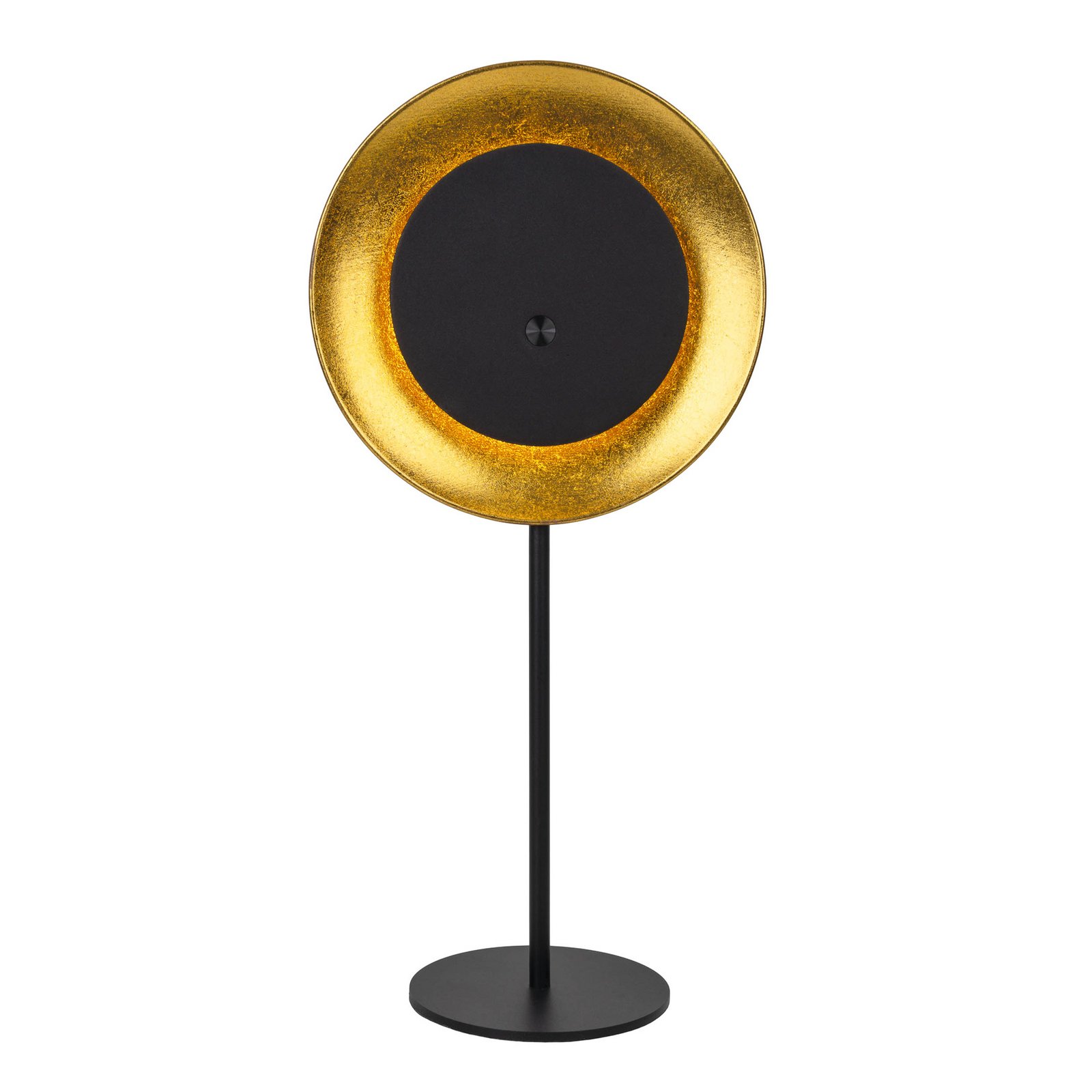 LED-Akku-Tischleuchte Solan, μαύρο/χρυσό, ηλιακό, IP54 LED-Akku-Tischleuchte Solan, μαύρο/χρυσό, ηλιακό, IP54