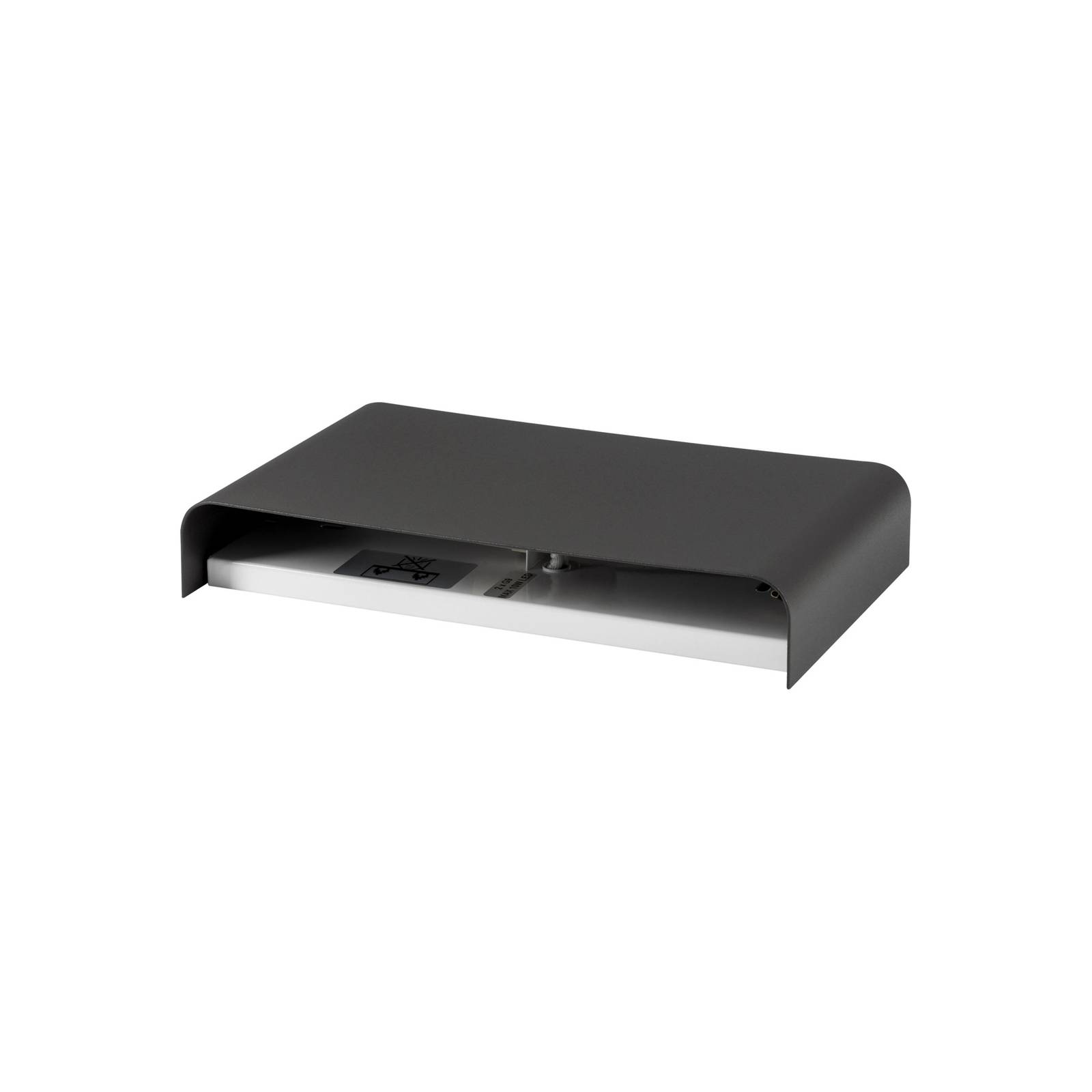 Wandleuchte Haga, dunkelgrau, Metall, 25 cm breit, G9 günstig online kaufen