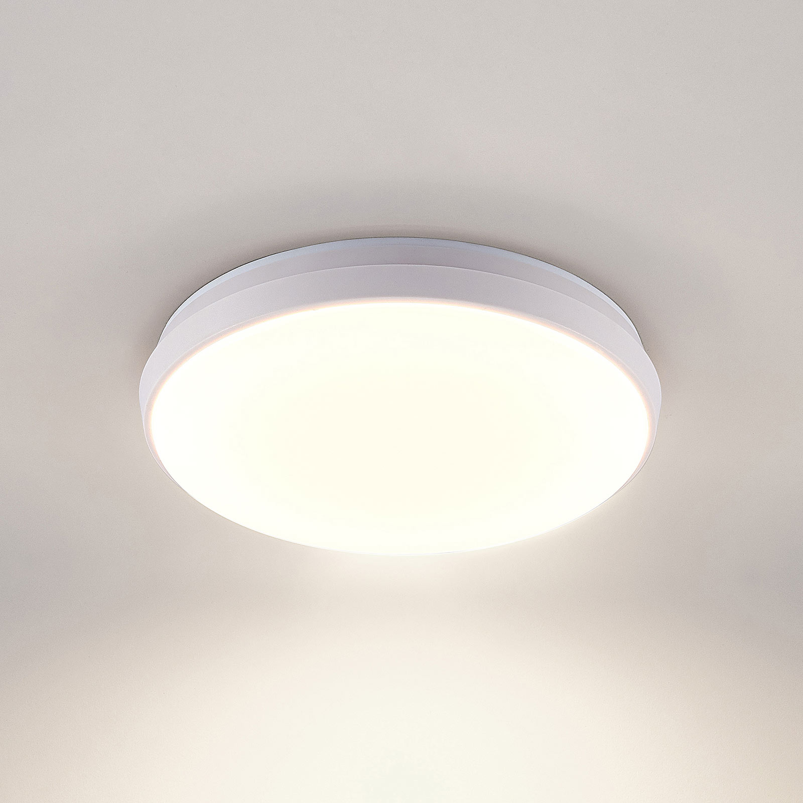 Arcchio Brady LED-taklampe, hvit, rund, 25 cm