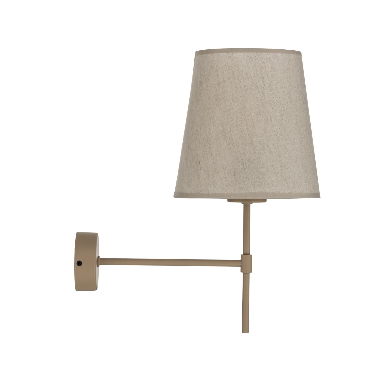 Elizabeth wall lamp, sand/beige, linen, 39 cm high, E27 Elizabeth wall lamp, sand/beige, linen, 39 cm high, E27