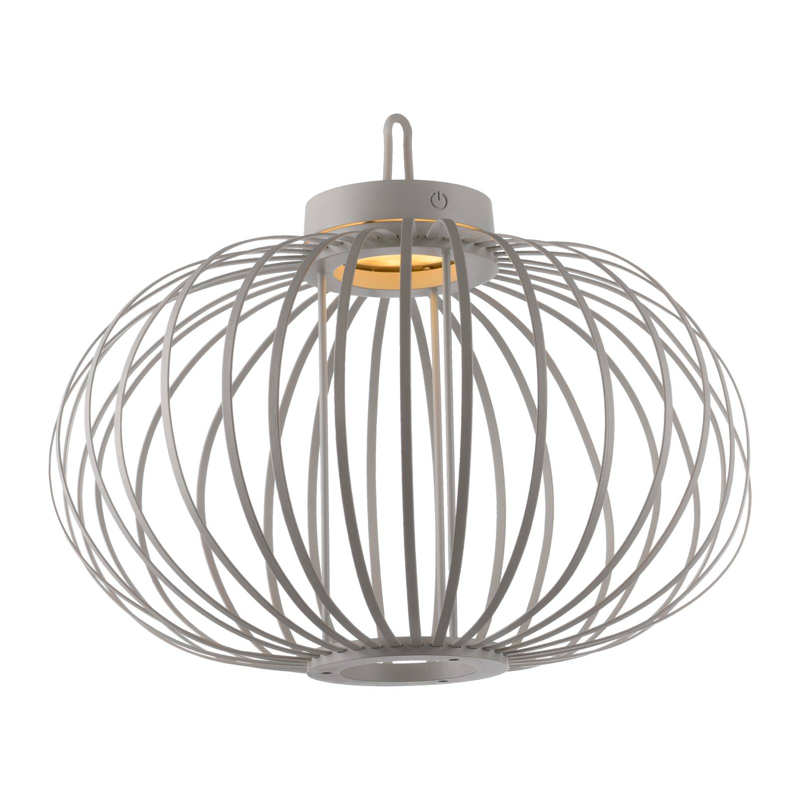 JUST LIGHT Akku Pendelleuchte AKUBA 1x LED-Board 150Watt 2700Kelvin IP44 Greige