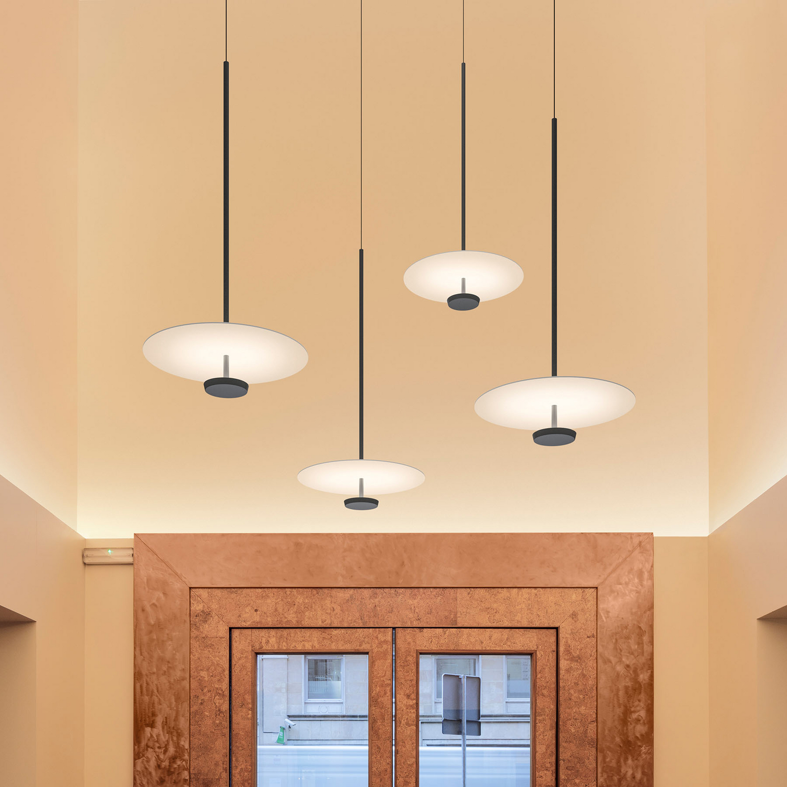 Vibia Flat LED-Hängelampe 1-flammig dimmbar