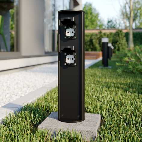 Lucande Corban Steckdosensäule bis max. 3.680 W