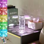 Candeeiro de mesa recarregável Lindby LED Louane, 18,5 cm, USB, RGBW