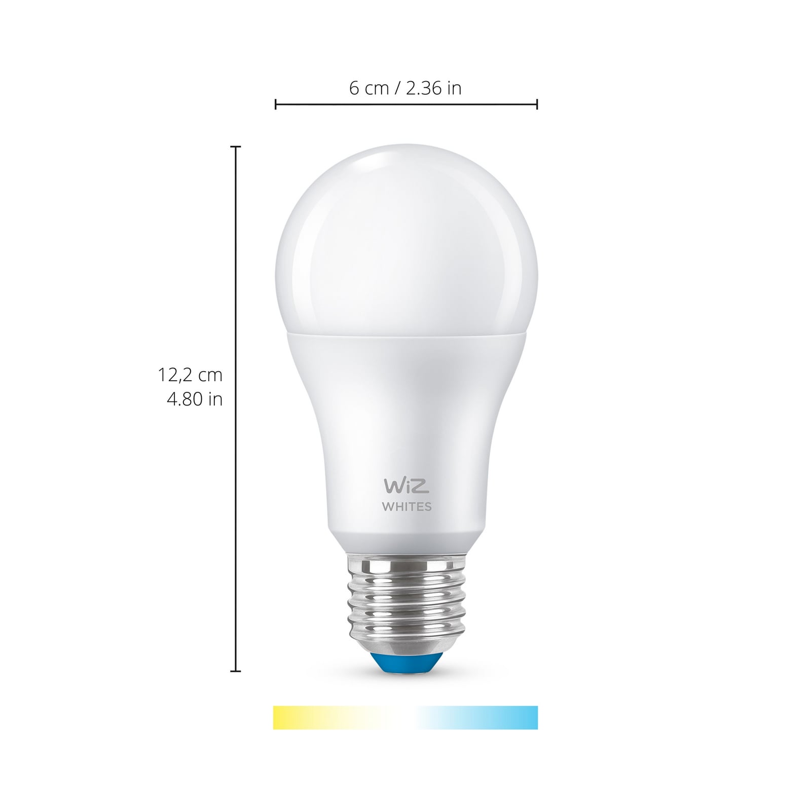 lâmpada LED WiZ A60 Wi-Fi E27 8W CCT lâmpada LED WiZ A60 Wi-Fi E27 8W CCT
