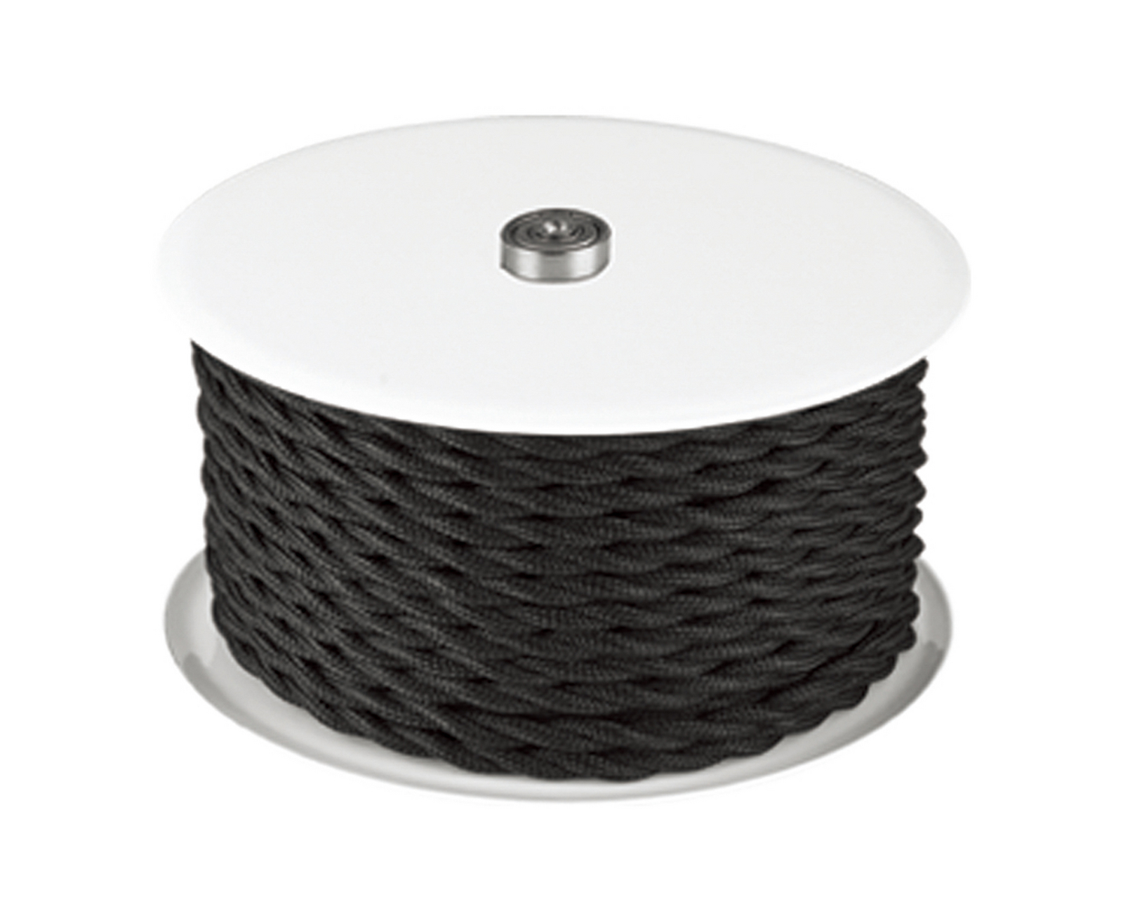 CABLE ROLL – kabel zapasowy, czarny skręcony, 25 m – Halo Design