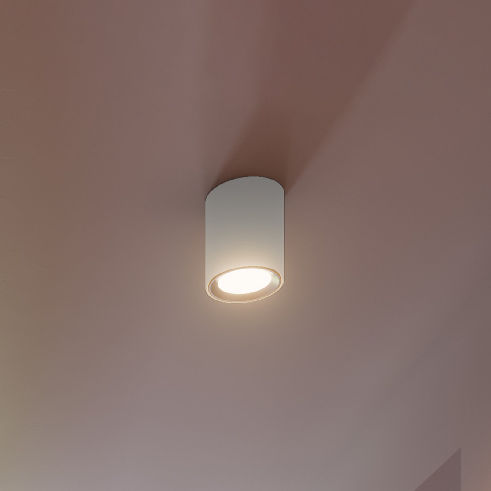 LED stropní bodovka Landon Smart bílá, výška 14 cm