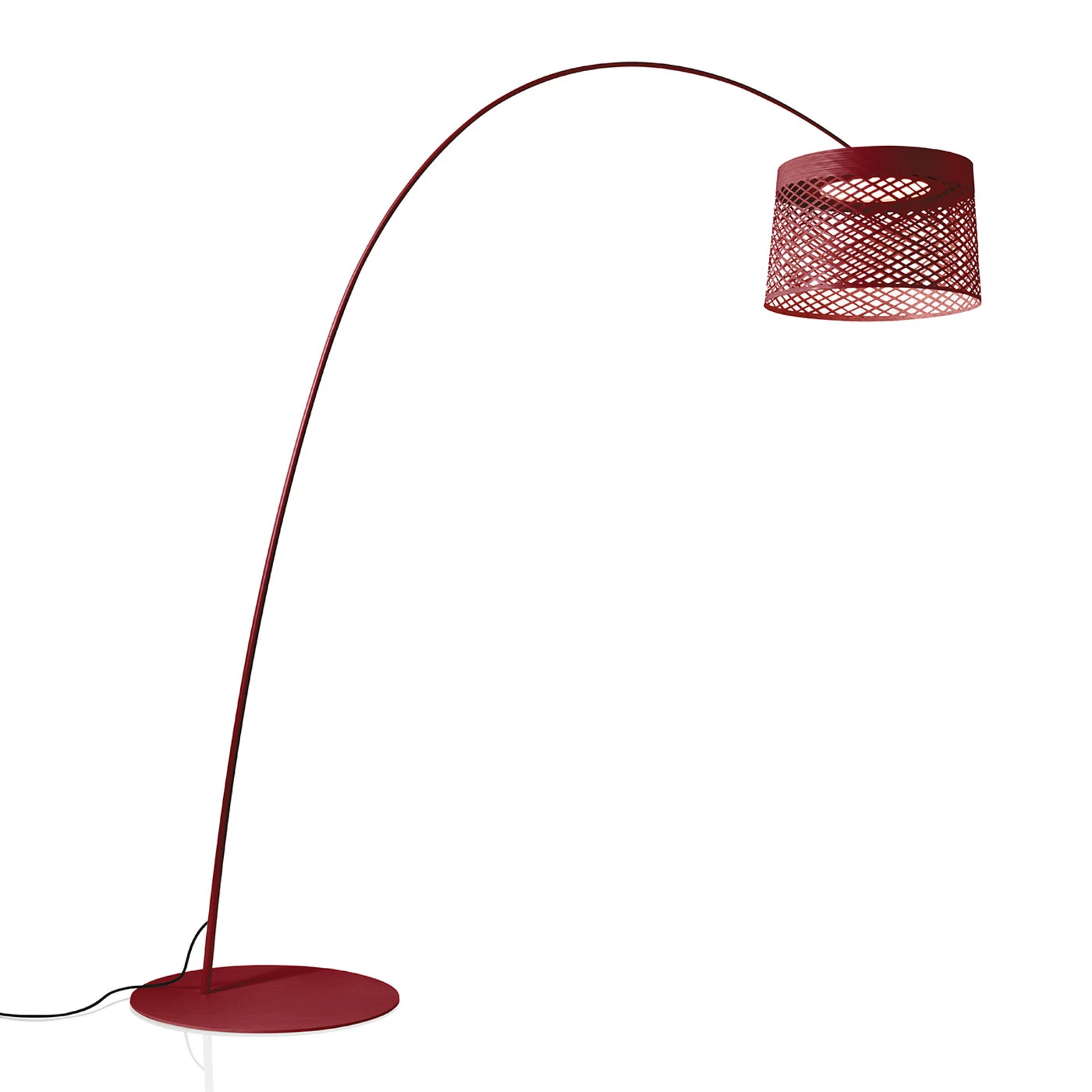 Foscarini Twiggy Grid LED-buelampe, karminrød
