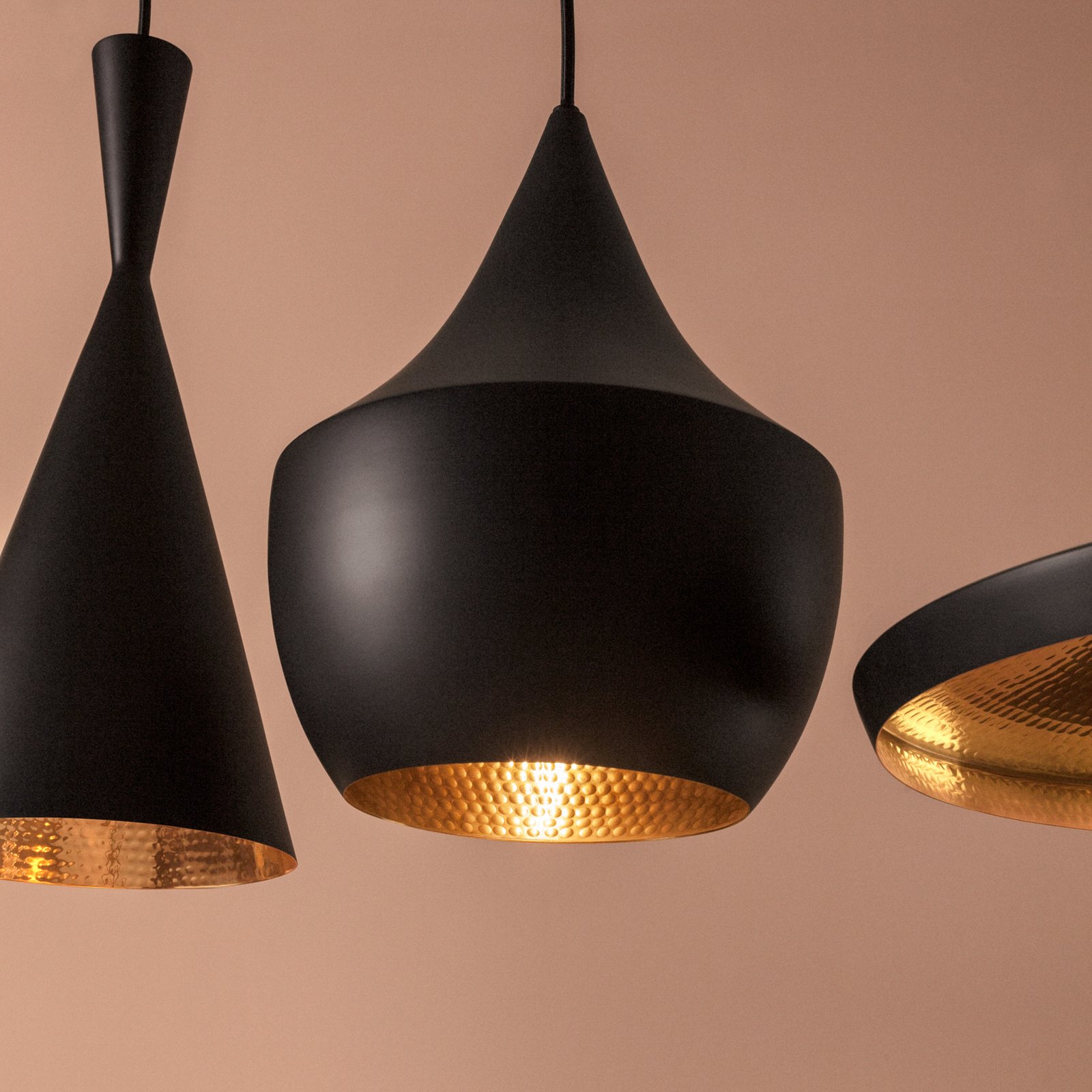 Beat Range Linear suspension à 6 lampes noir - Tom Dixon