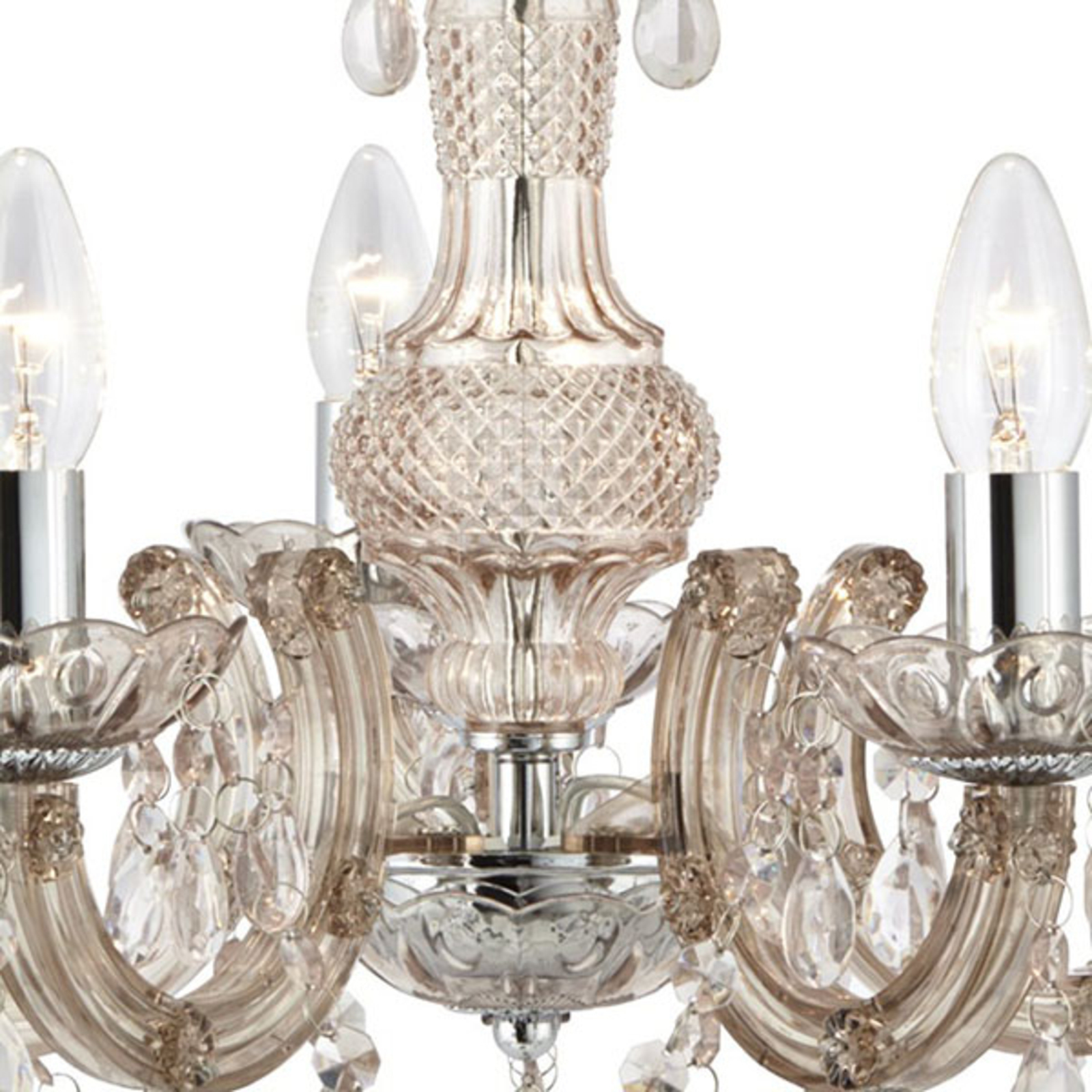 Lustre Marie Therese, brun, à 5 lampes