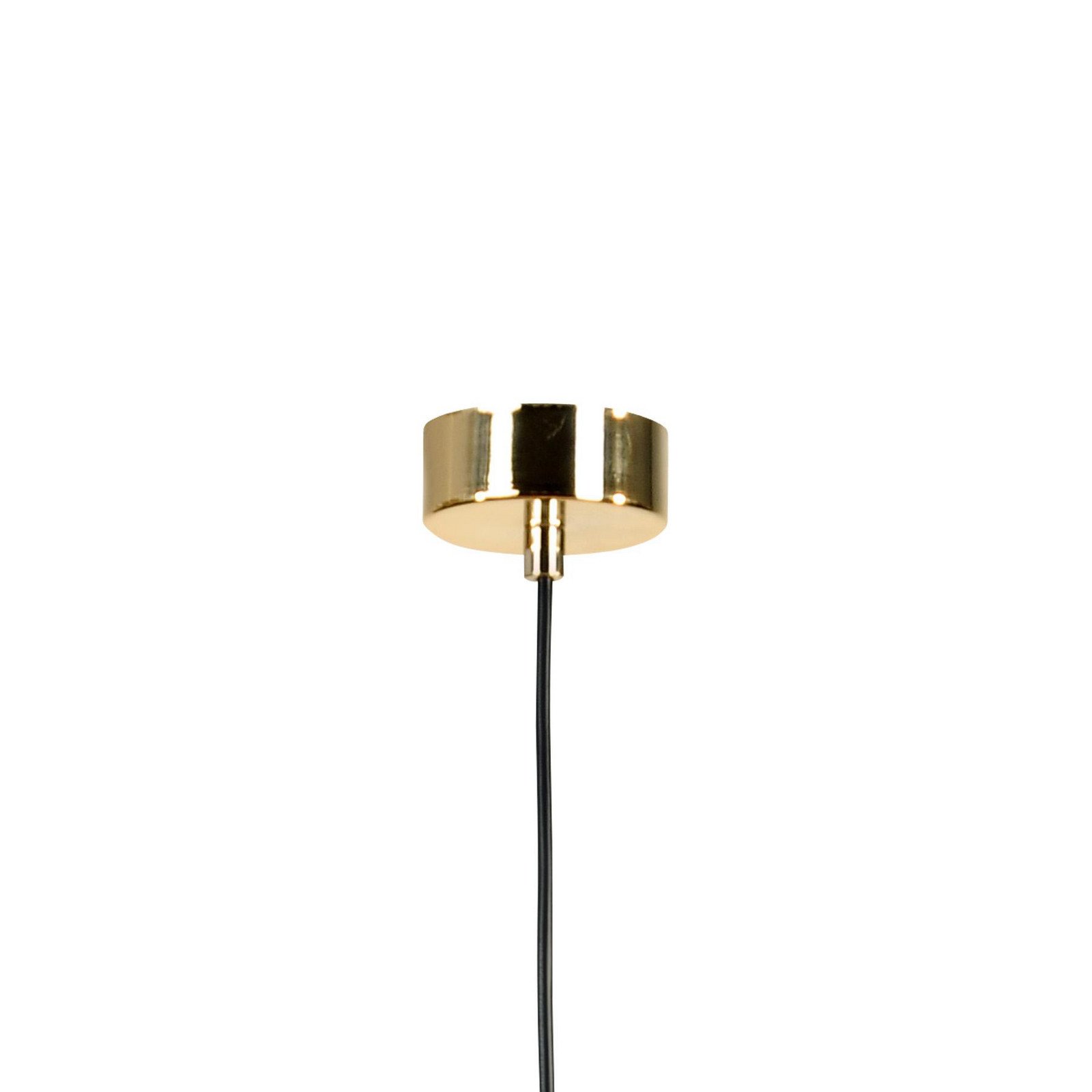 Euluna lampă suspendată Spinn 1 bec sticlă Ø 35 cm - Camera de zi / sufragerie - Modern - negru alb auriu - Metal