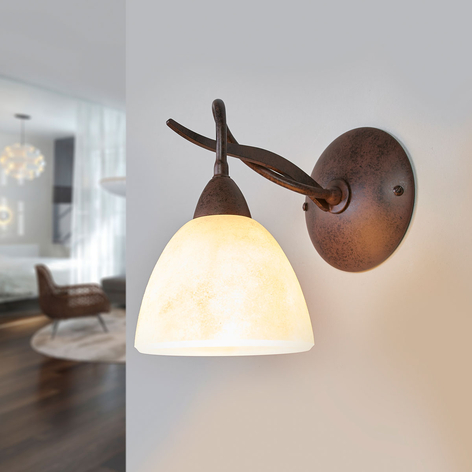 Vegglampe Samuele i landlig stil