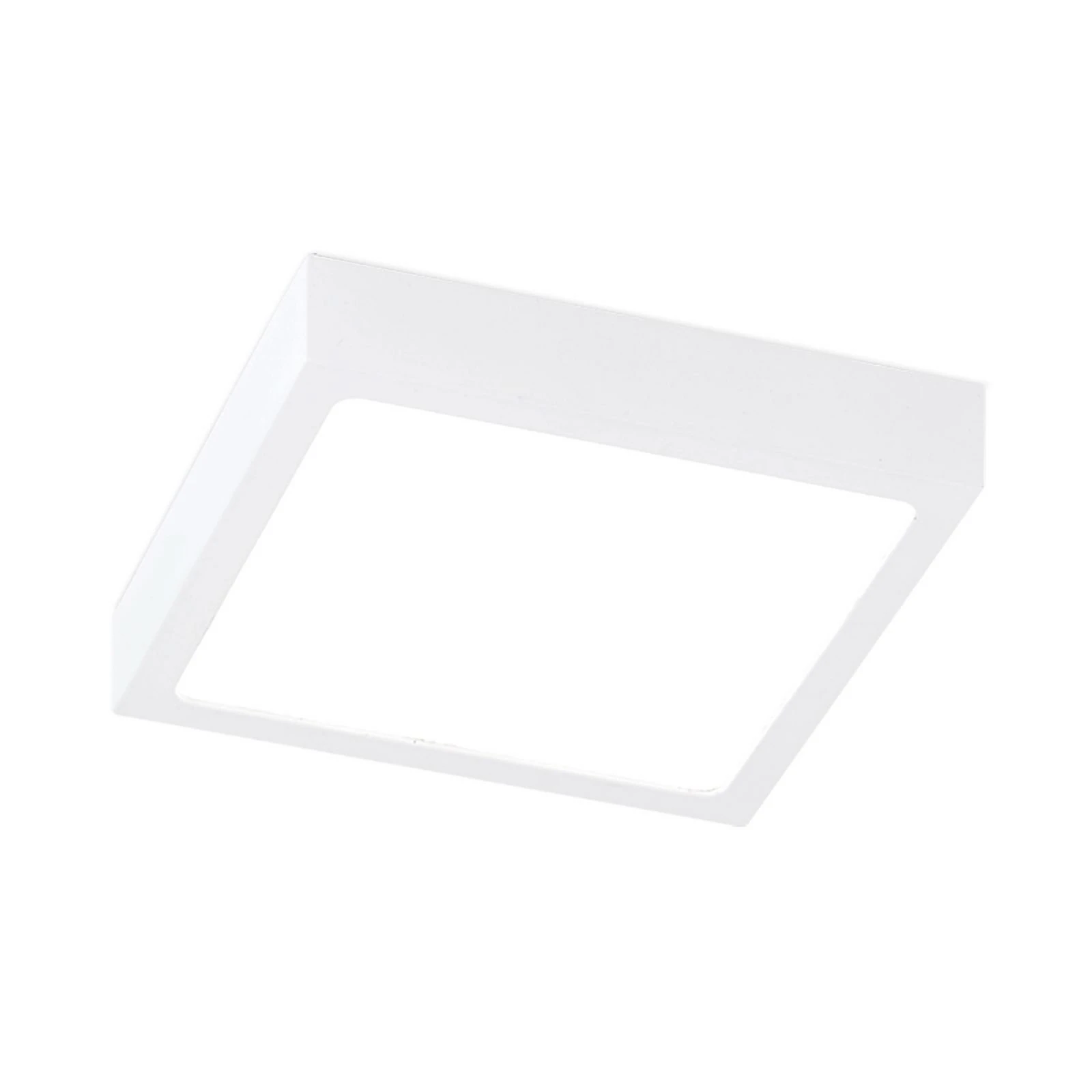 LED ceiling lamp Disc, white, length 14 cm, CCT, metal