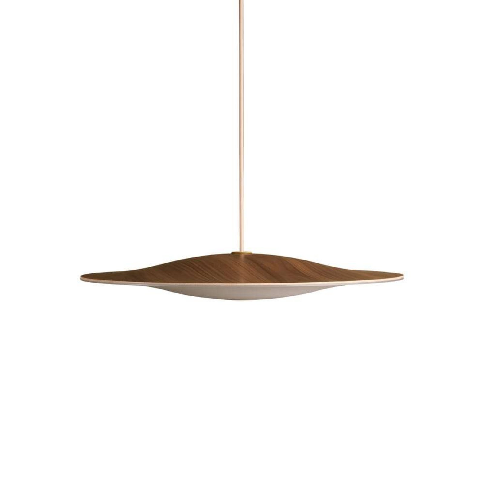 Sinus-Wood 550P LED Pendant Wallnut/Opal - Piet Hein