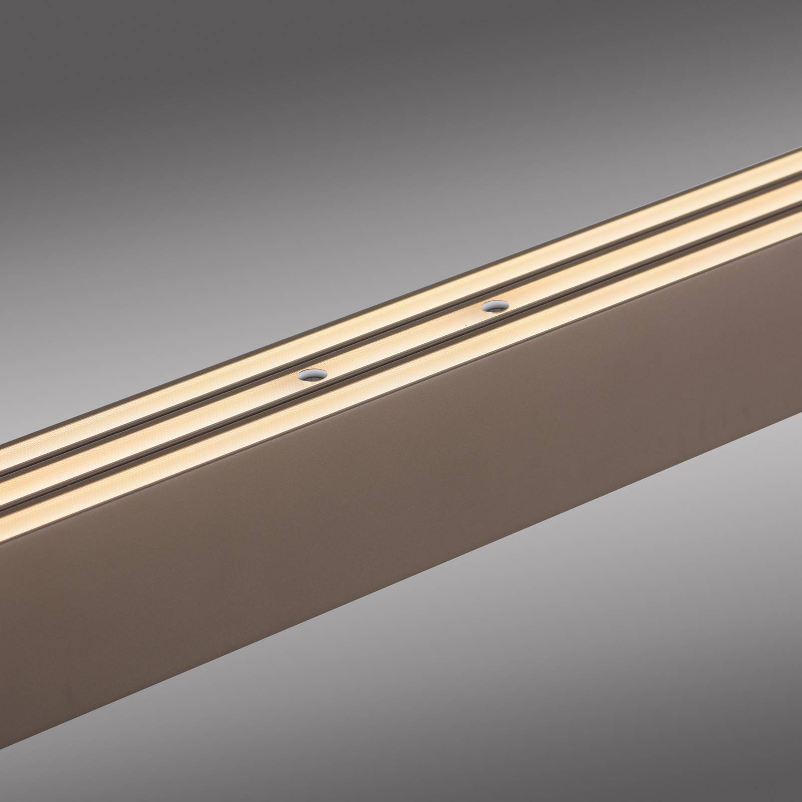 Paul Neuhaus żyrandol LED Adriana Square, brązowa, w górę/w dół