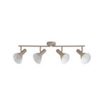 Milia-kattokohdevalo, beige, E14, 4-lamppuinen, 79 cm, metalli – NOLA