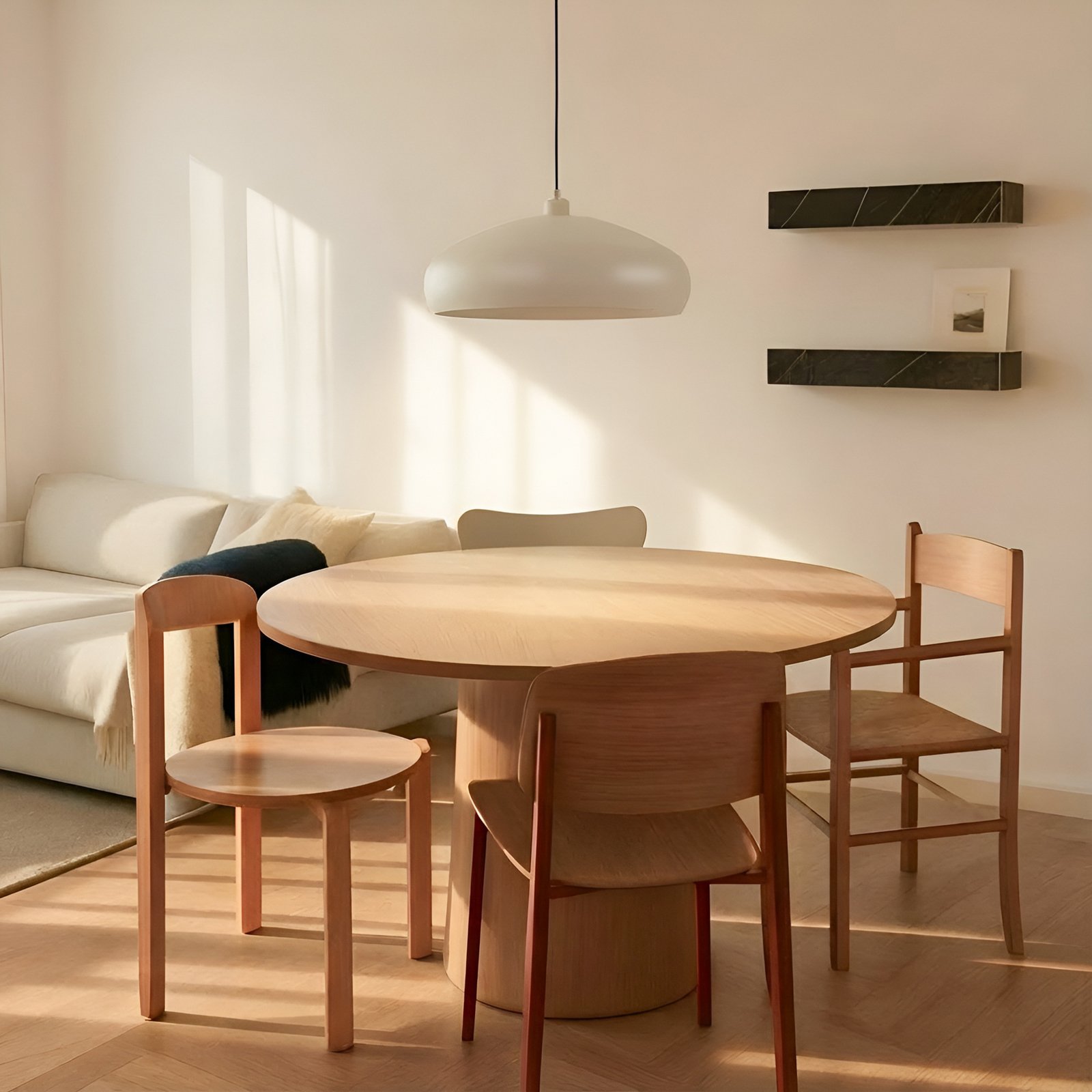 Elover Závěsná Lampa Ø45 Béžové - Lindby