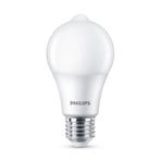 "Philips" LED lempa E27 A60 Sensor 8W 2700K matinė