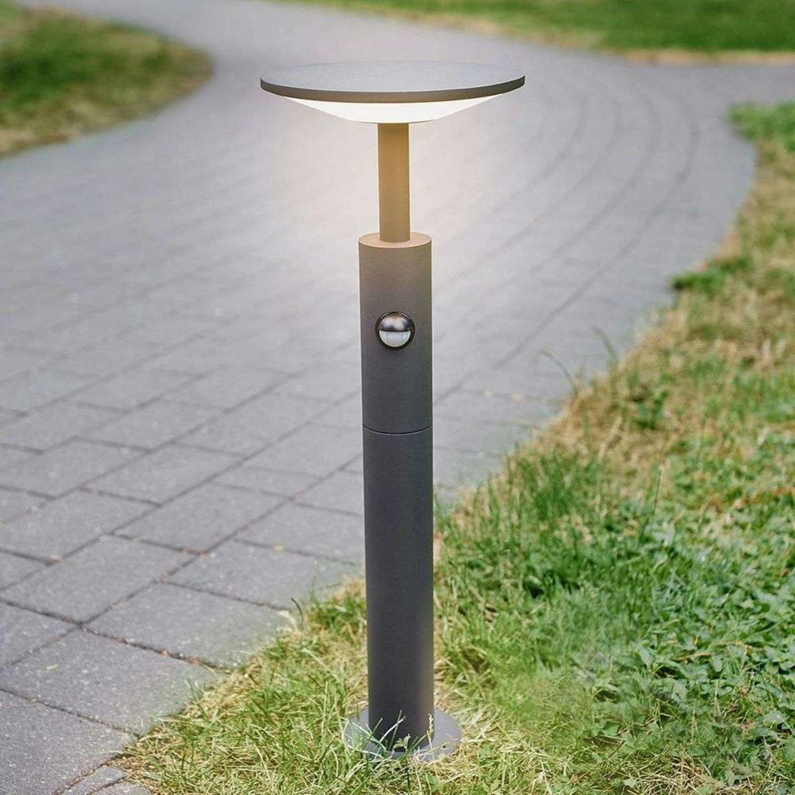 Fenia LED LED Tuinlamp H60 w/Sensor Anthracite - Lucande