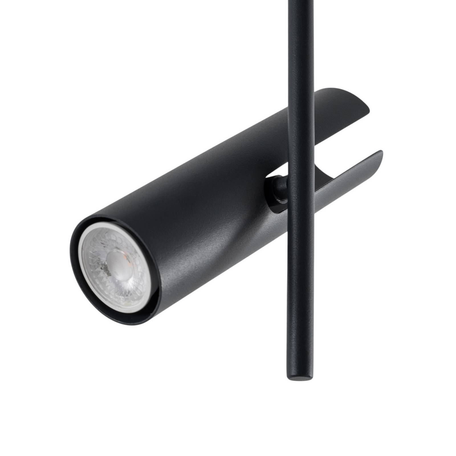 Deckenspot Leda 2, anthrazit, 2-flammig, Stahl, Höhe 55 cm günstig online kaufen