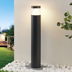 Lucande słupek oświetleniowy LED Darja, antracyt, metal, 100cm, IP54
