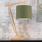 GOOD & MOJO Andes table lamp, green/natural