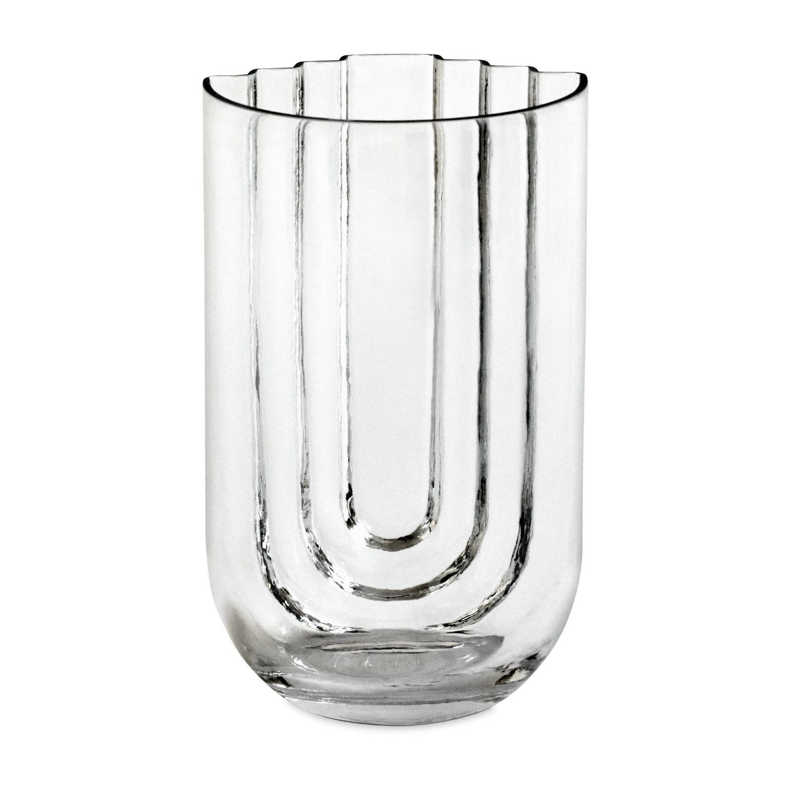 Jarrón Vima, transparente, 29 cm de altura, cristal - GEJST