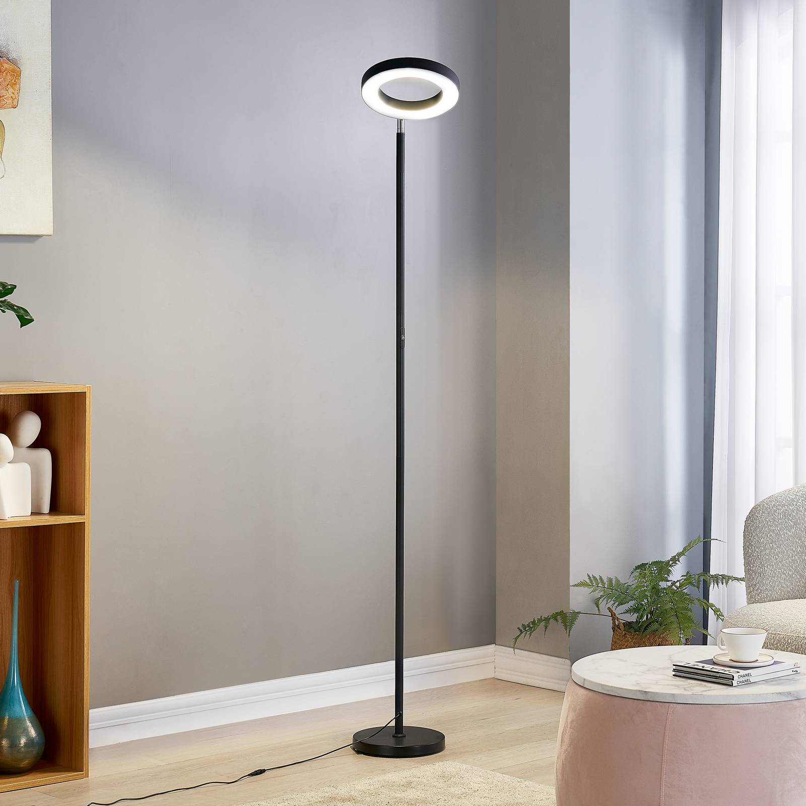 Lindby Smart lampa stojąca LED Cilian, RGBW, CCT, ZigBee, Hue