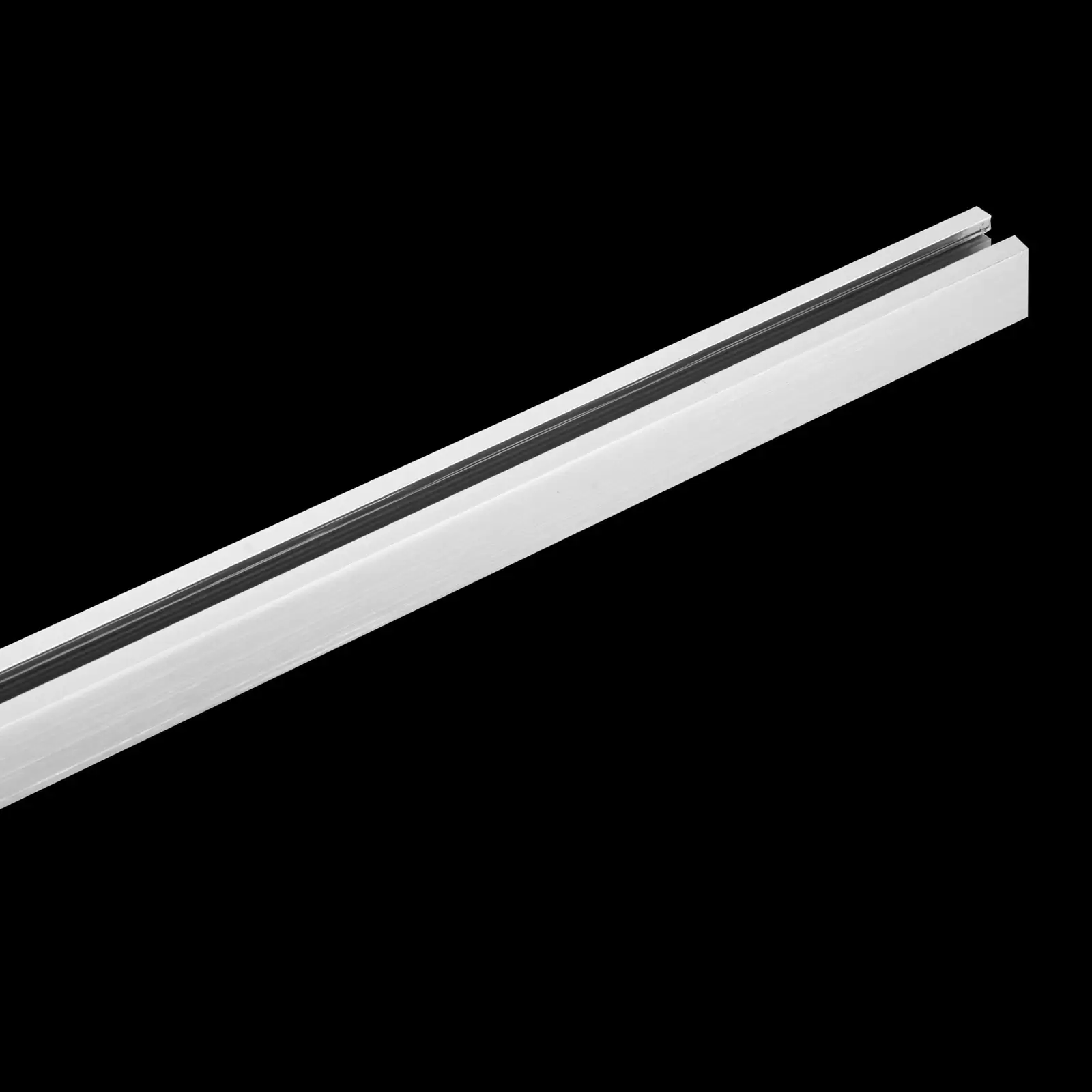 1-Phasen-Stromschiene 75 cm mit Anschlussblock und Endkappe - weiß