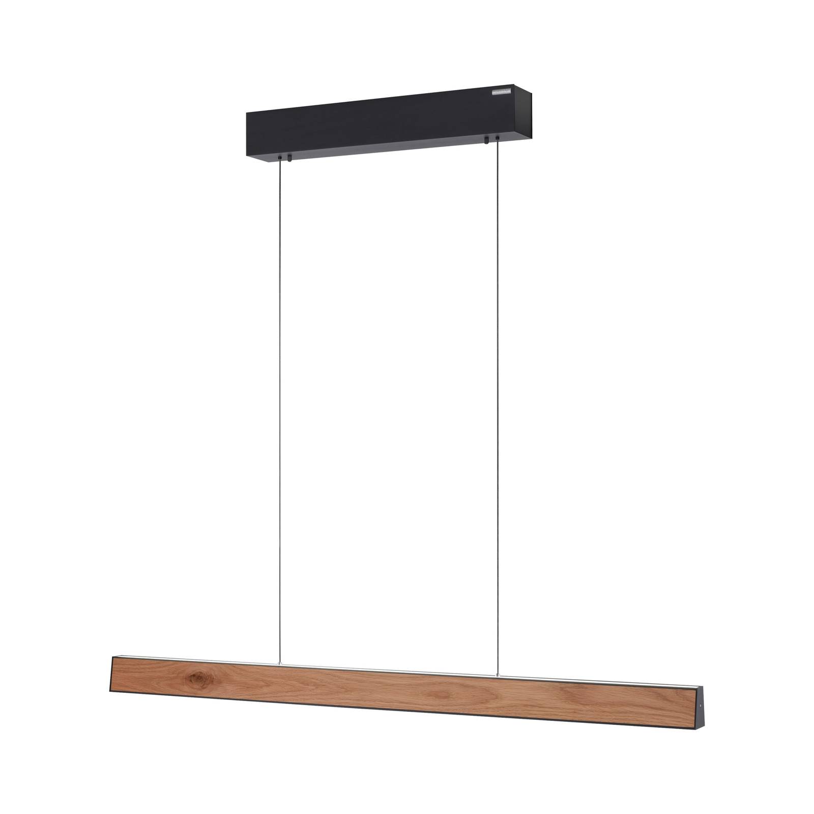 LED-Pendelleuchte PURE E-Motion, oak/black pearl, CCT