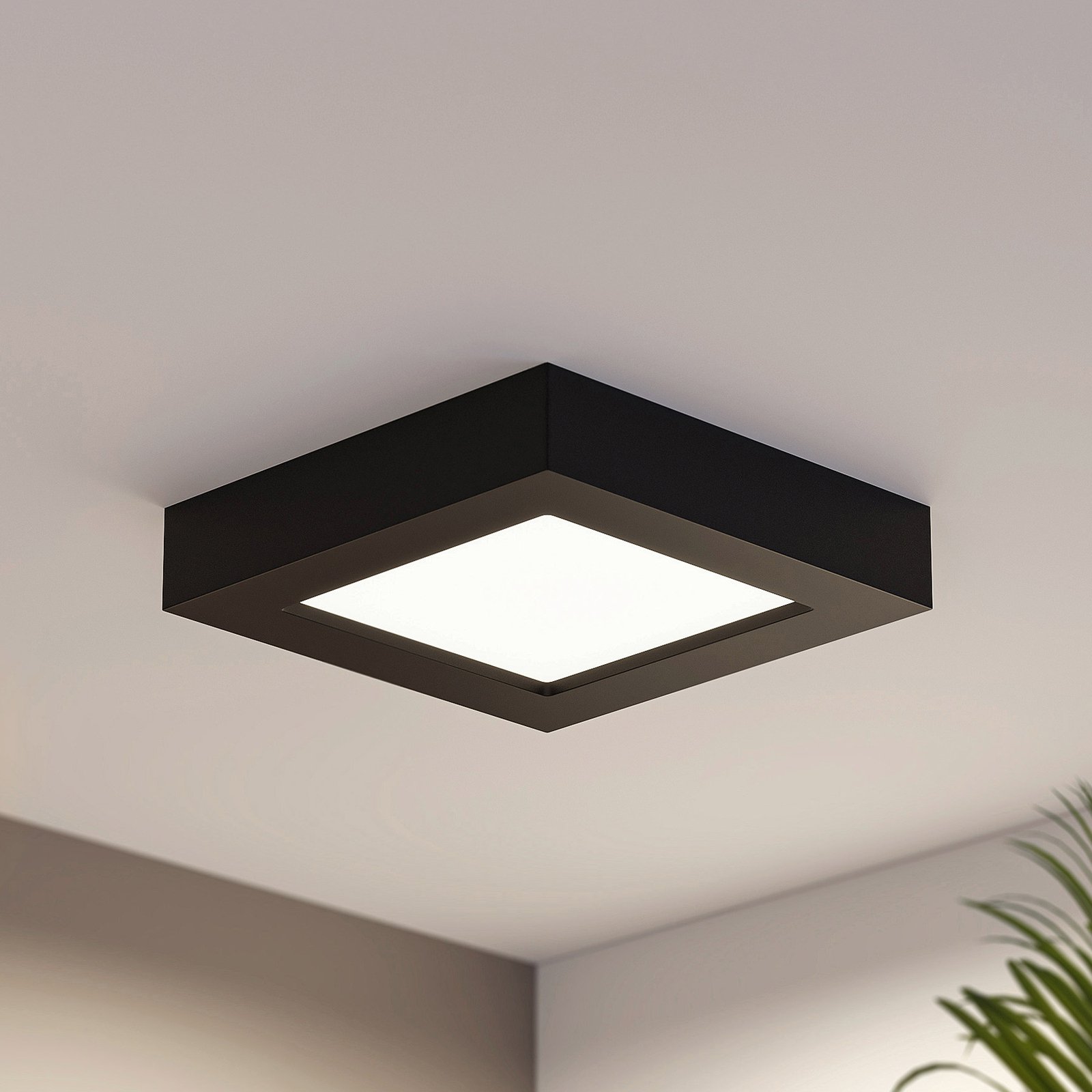 Prios Mazin LED ceiling lamp, IP44, CCT, 12 W