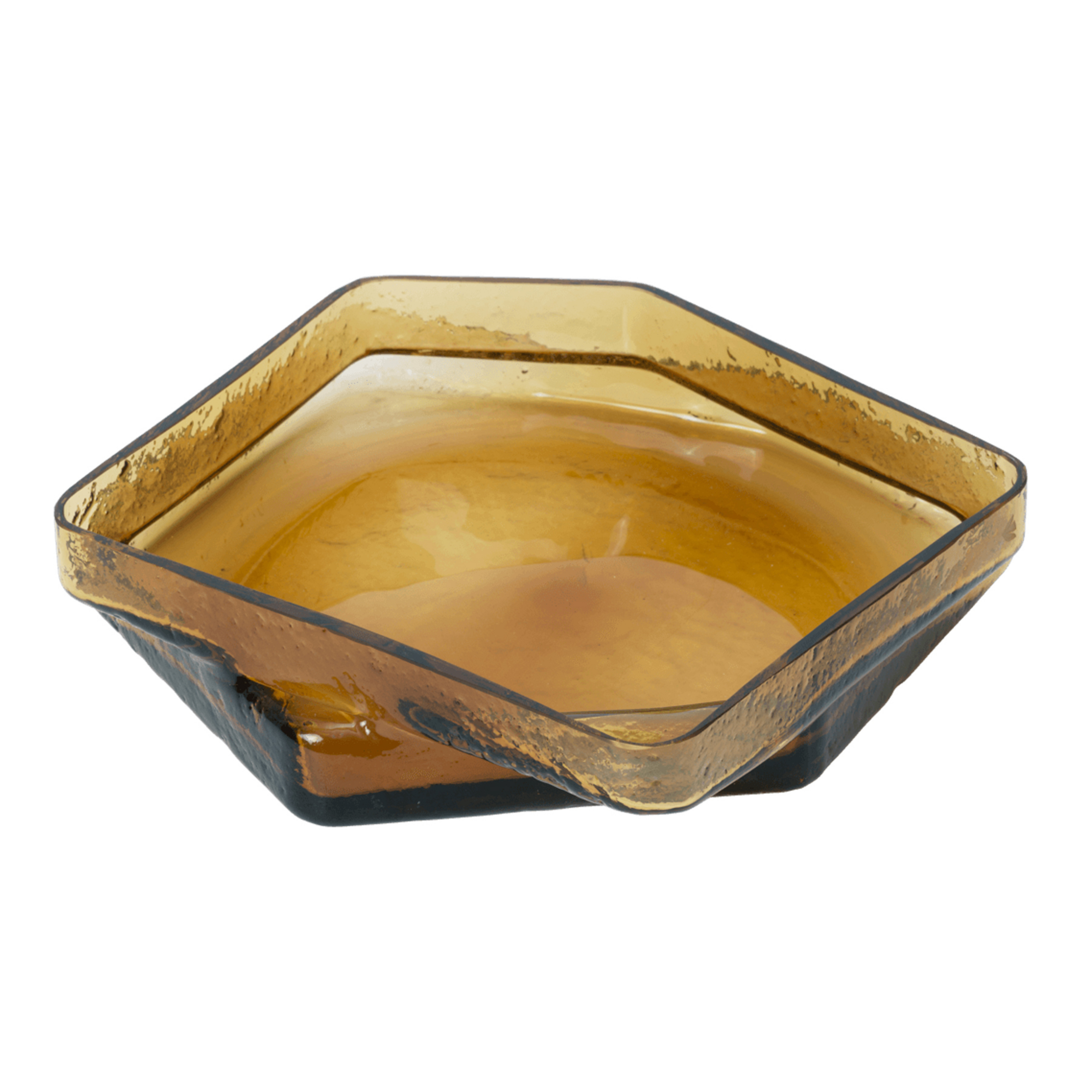 Muro bowl, amber, 30 x 29 cm, glass - ferm LIVING