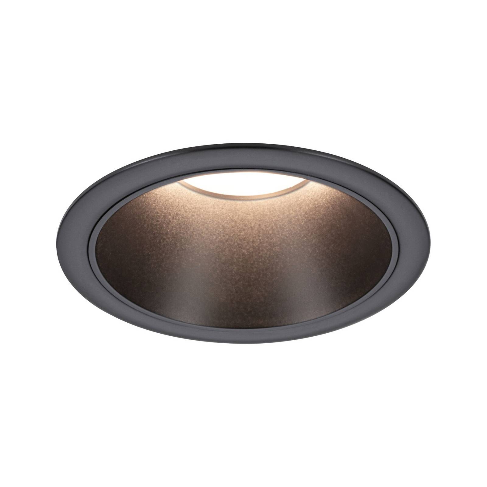  Paulmann Paulmann Led Recessed Light Cole Coin Black ø9cm Ip44 Dimmable 3-pack 