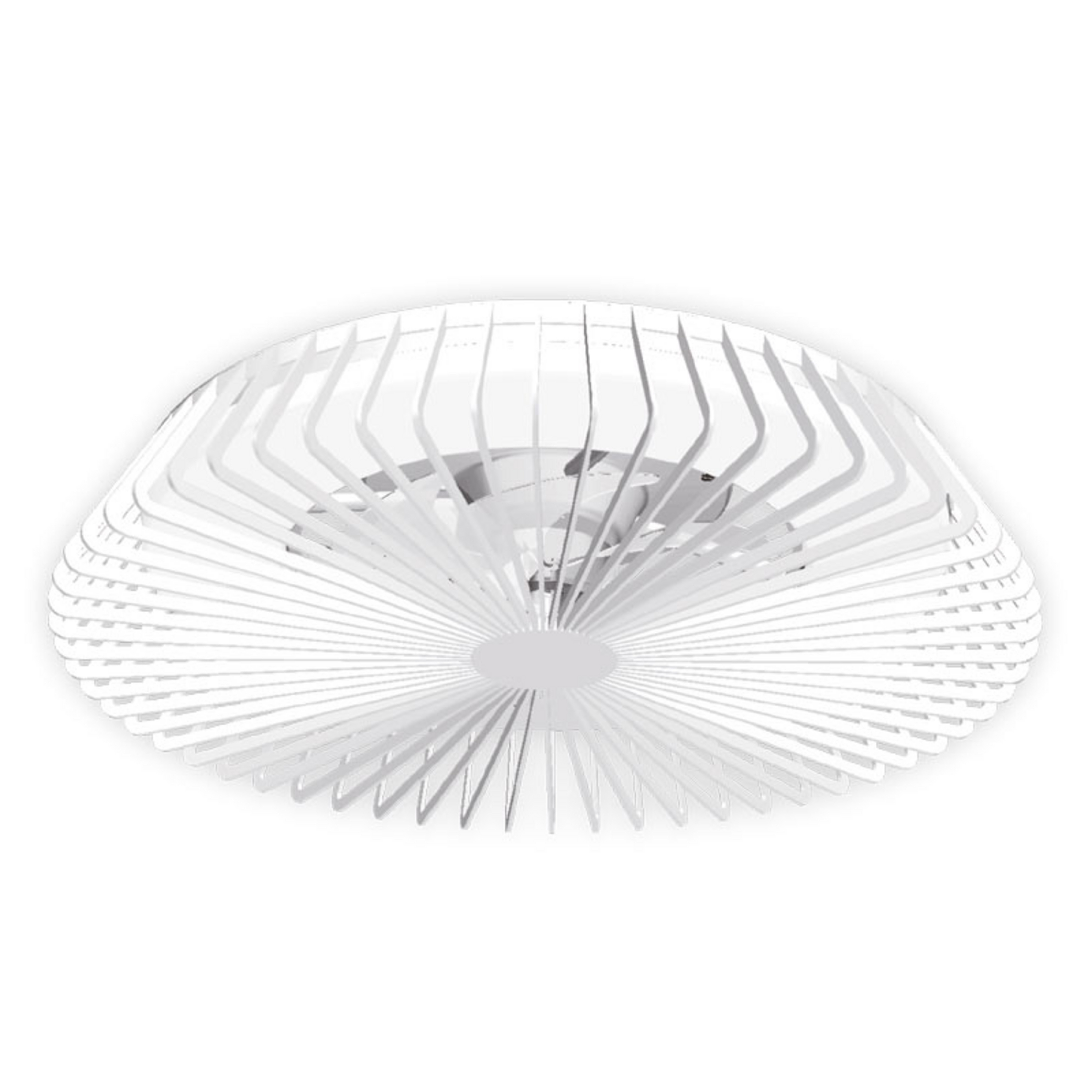 Ventilateur de plafond LED intelligent Himalaya, blanc, à courant continu,