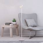JUST LIGHT. Amag LED floor lamp with rechargeable battery, white, iron,