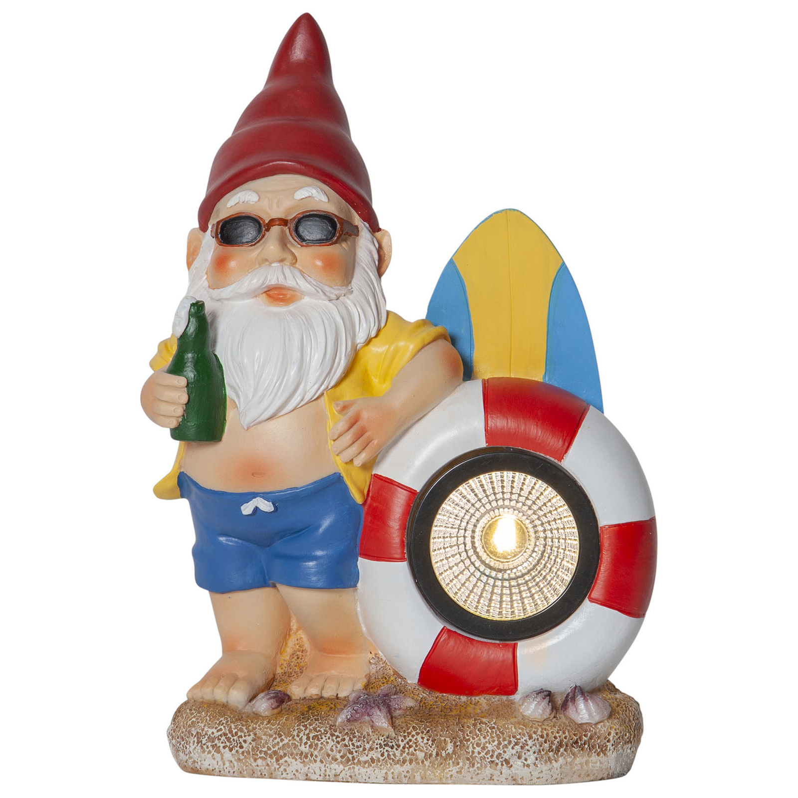 Gnomy LED solar light with life ring Lights.co.uk