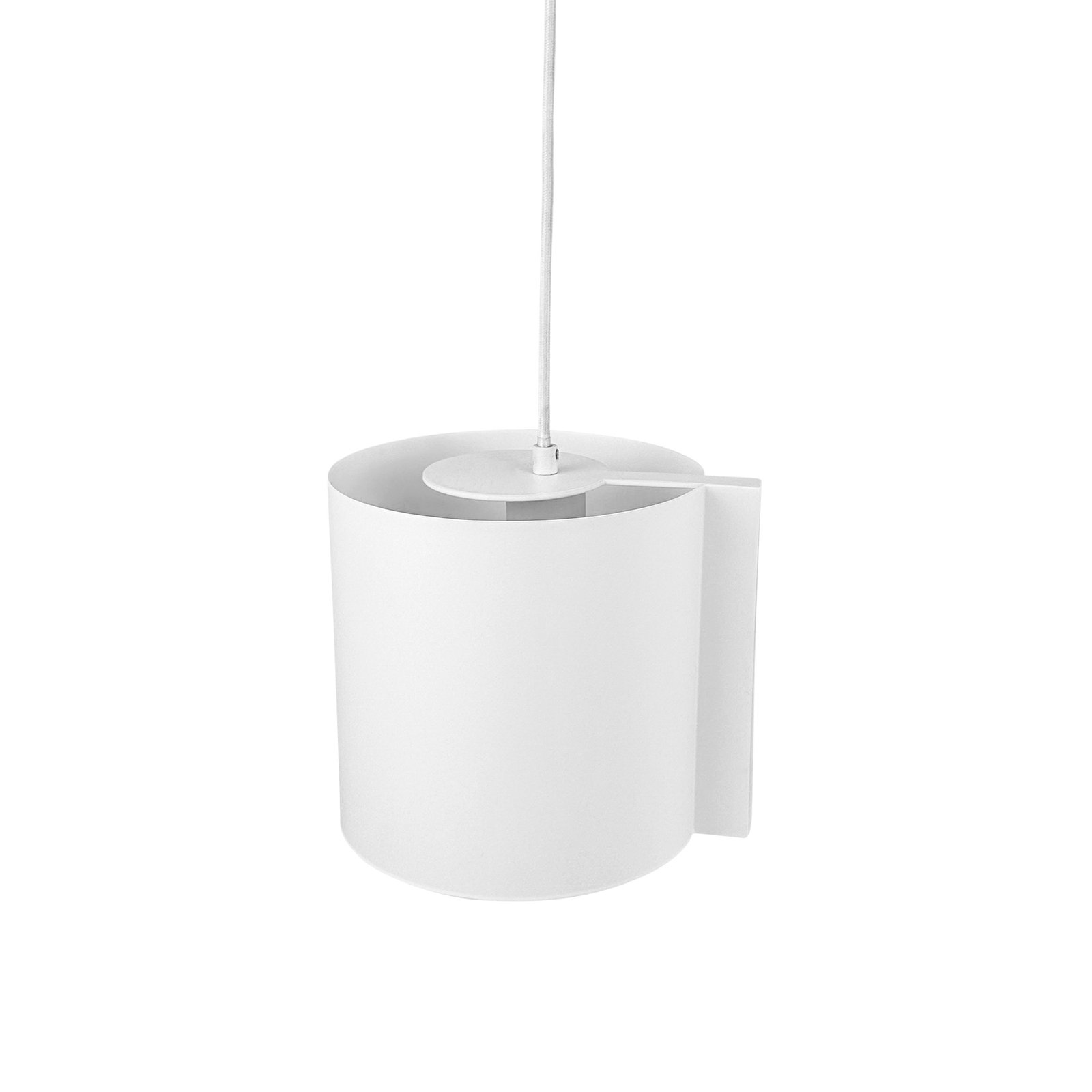 Lampă de suspendare Dyberg Larsen Wum Ø 18,5 cm alb