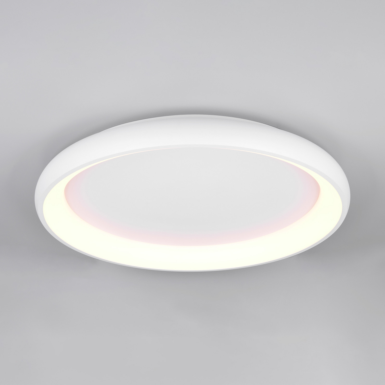 Trio Lighting Plafonieră LED Cardona Ø 75 cm alb mat metal CCT - Camera de zi / sufragerie - modern