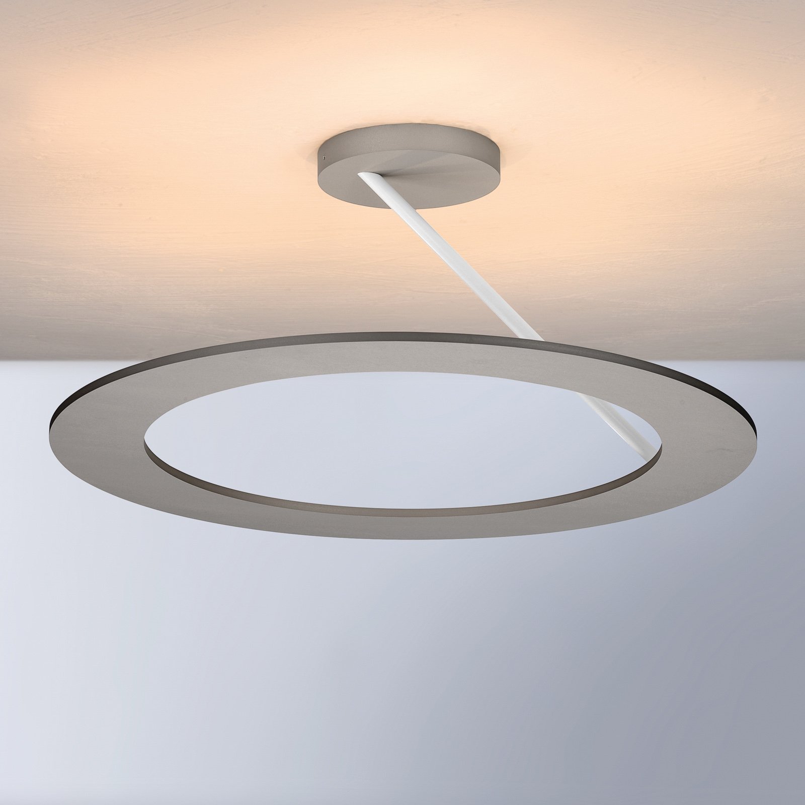 Bopp Stella lampa sufitowa 1-pierścieniowa Ø 45cm aluminium/biały