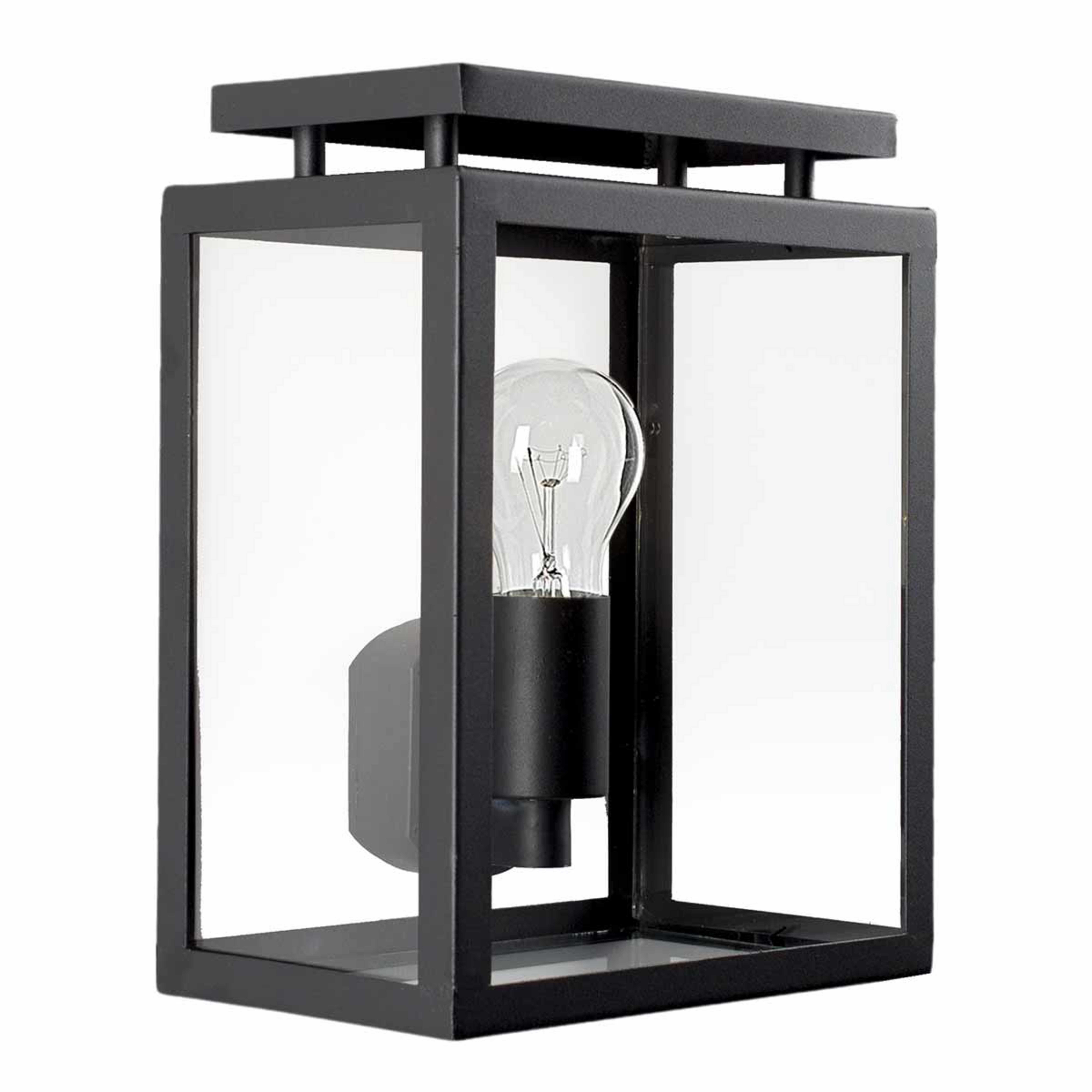 Applique d'extérieur de Vecht, 28 cm, noir