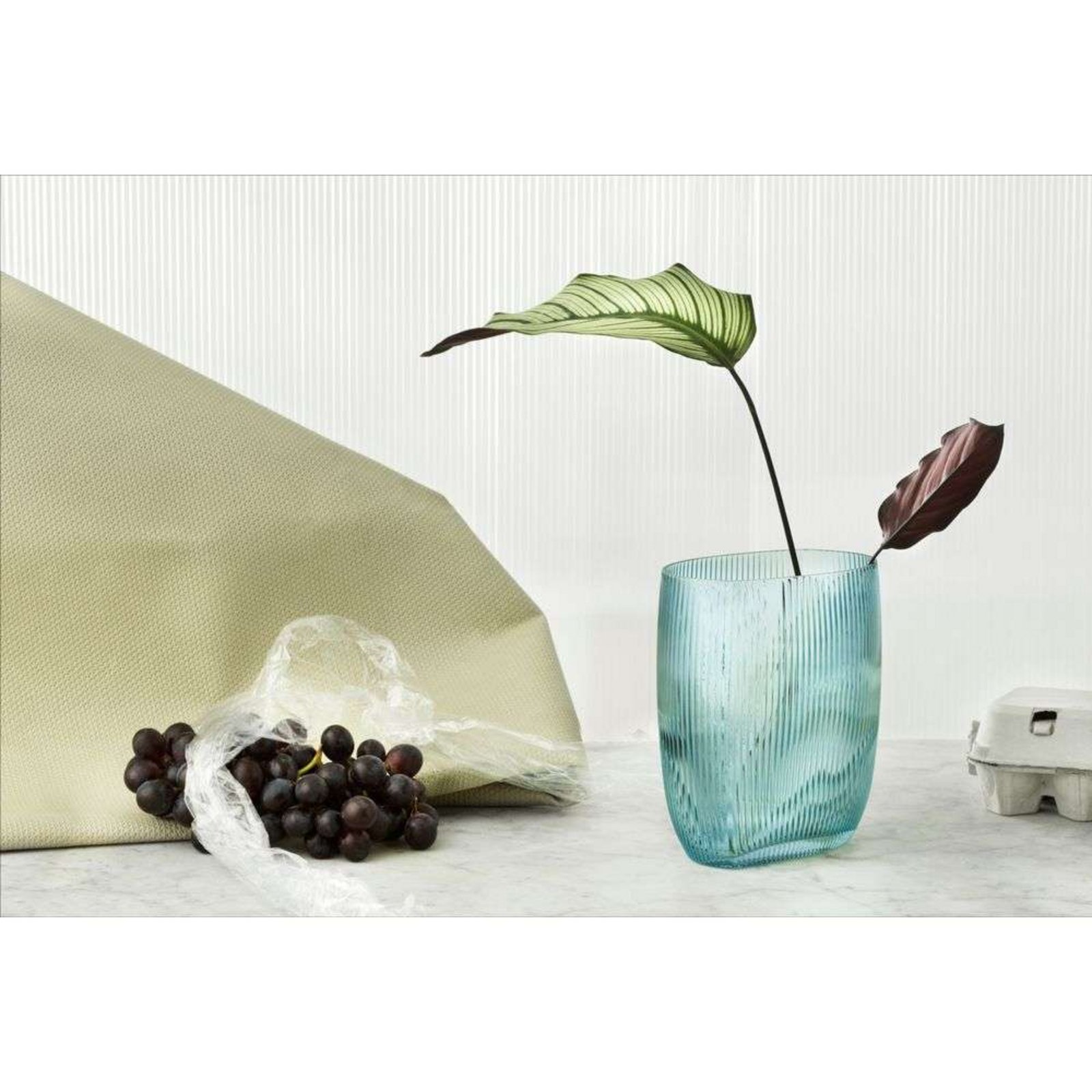 Tide Vase H18 Blue - Normann Copenhagen