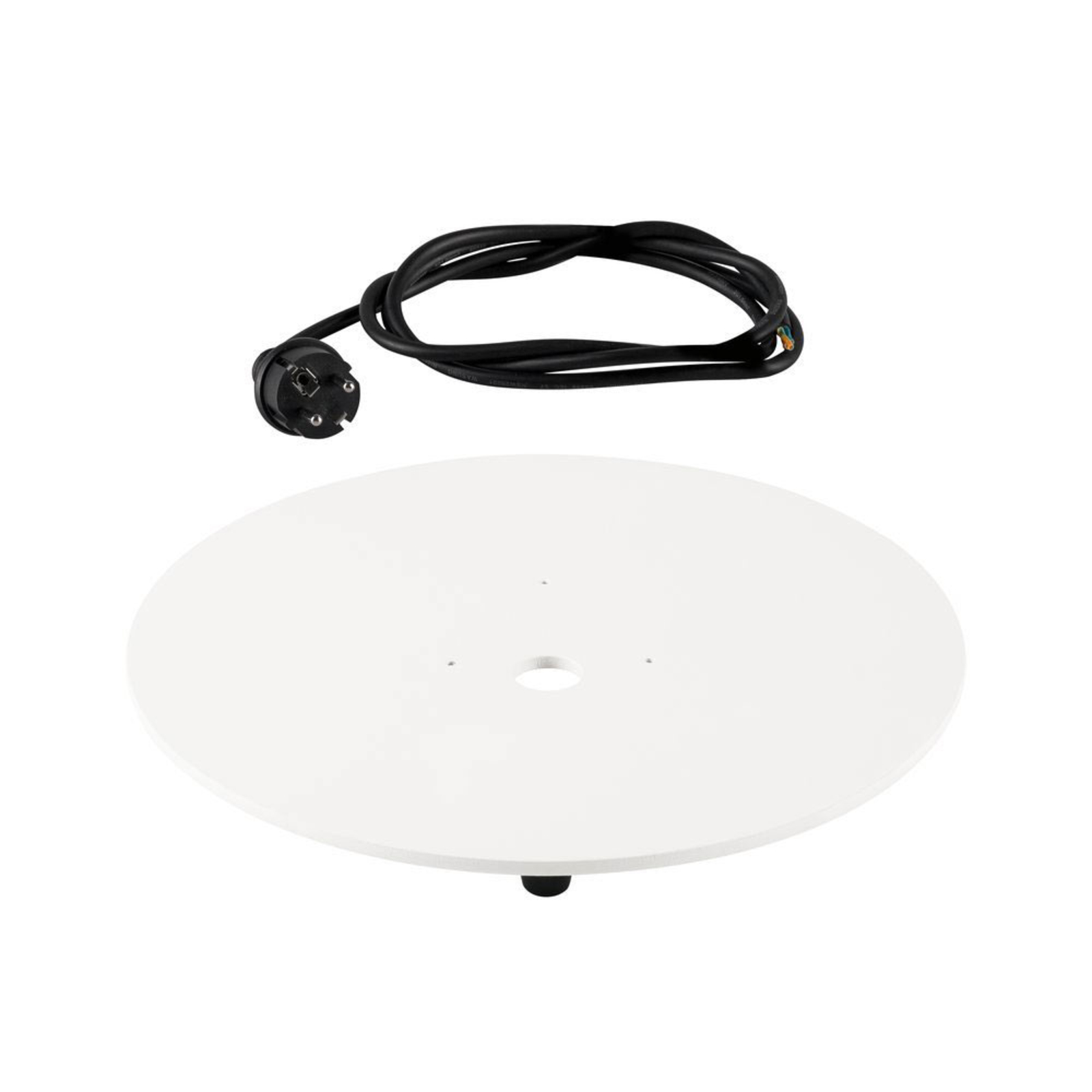 SLV outdoor mounting plate for Light Pipe, steel, plastic, H: 2.6 cm