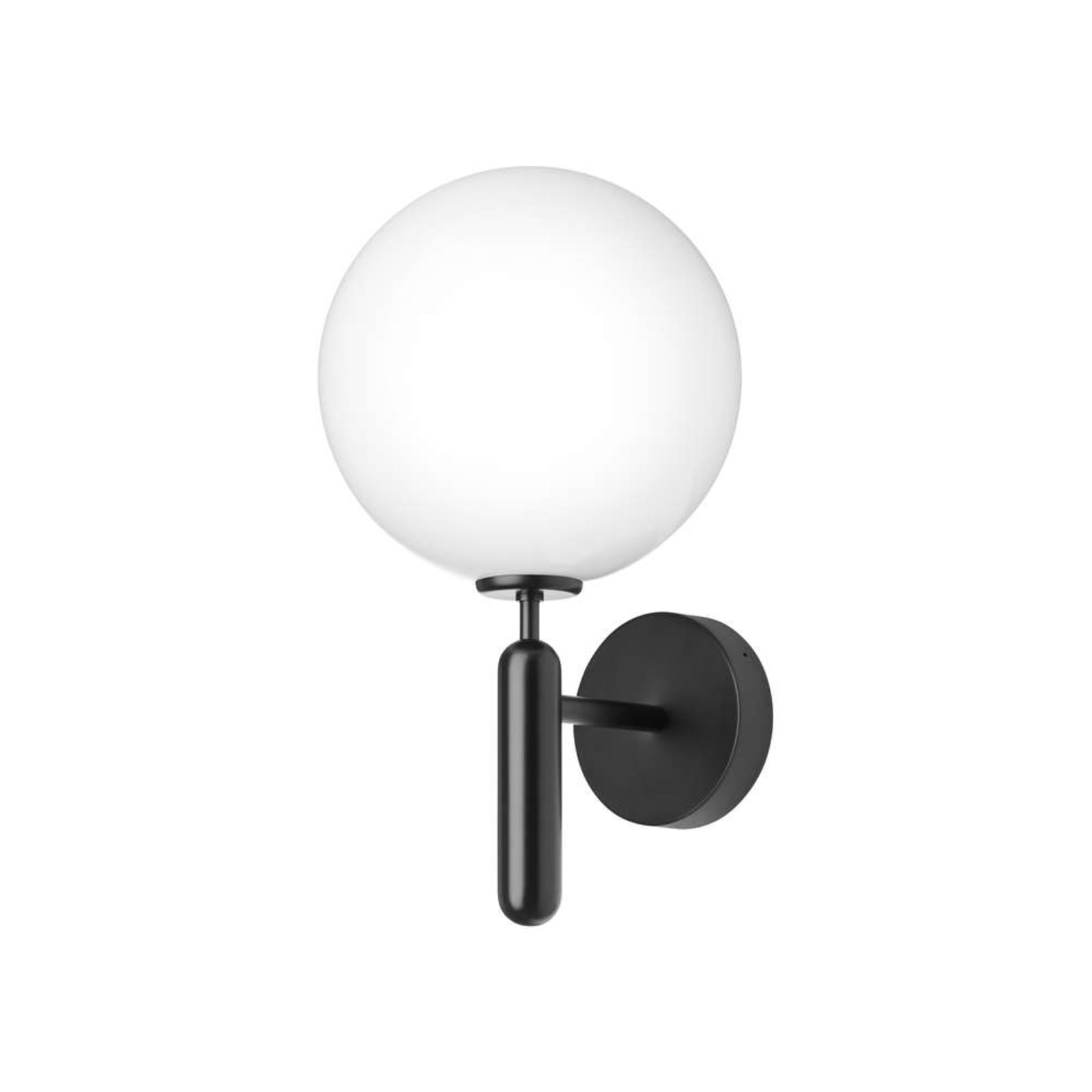 Nuura Candeeiro de parede exterior Miira, Ø 20 cm, preto/ópico