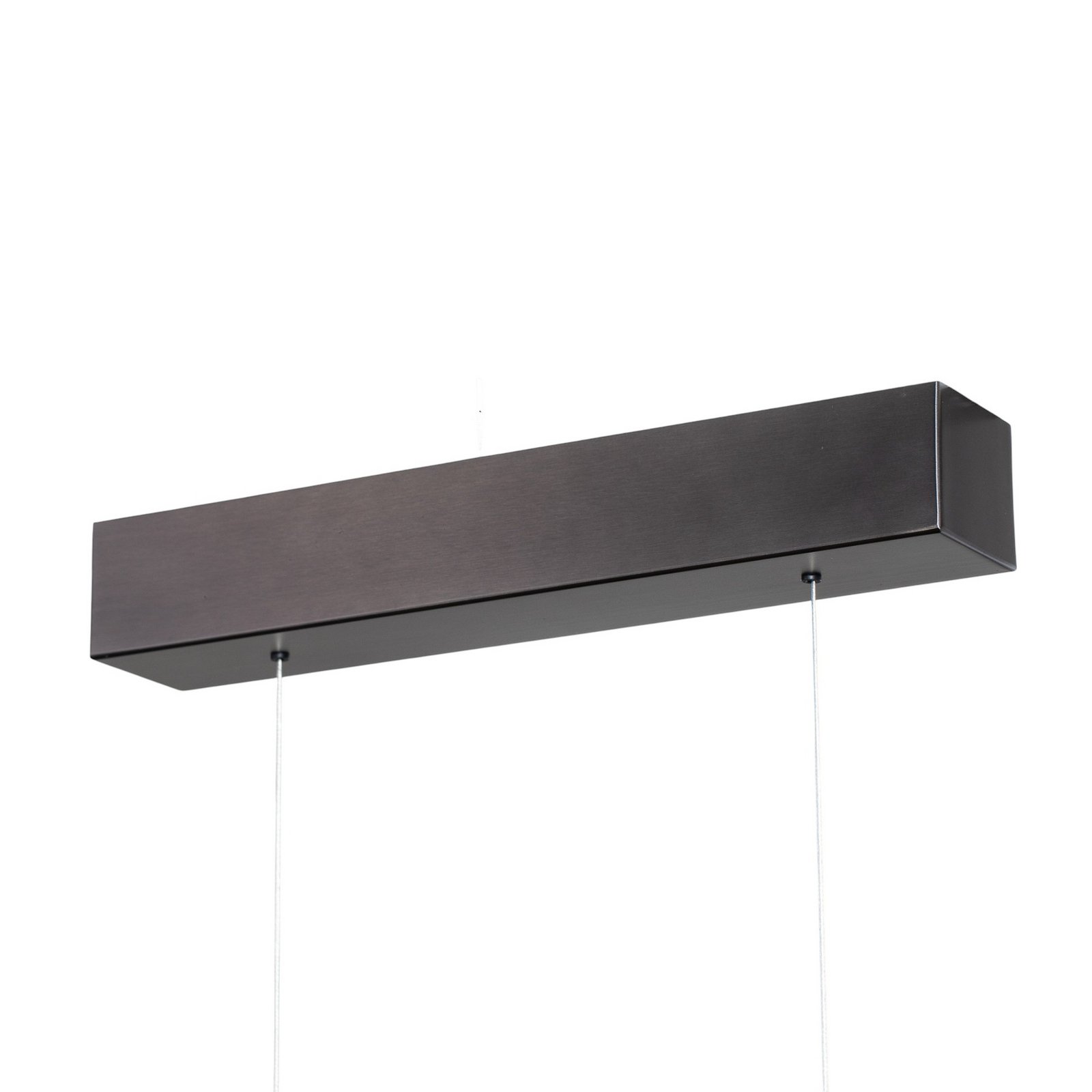 Broll LED pendant light, anthracite, steel, length 100 cm
