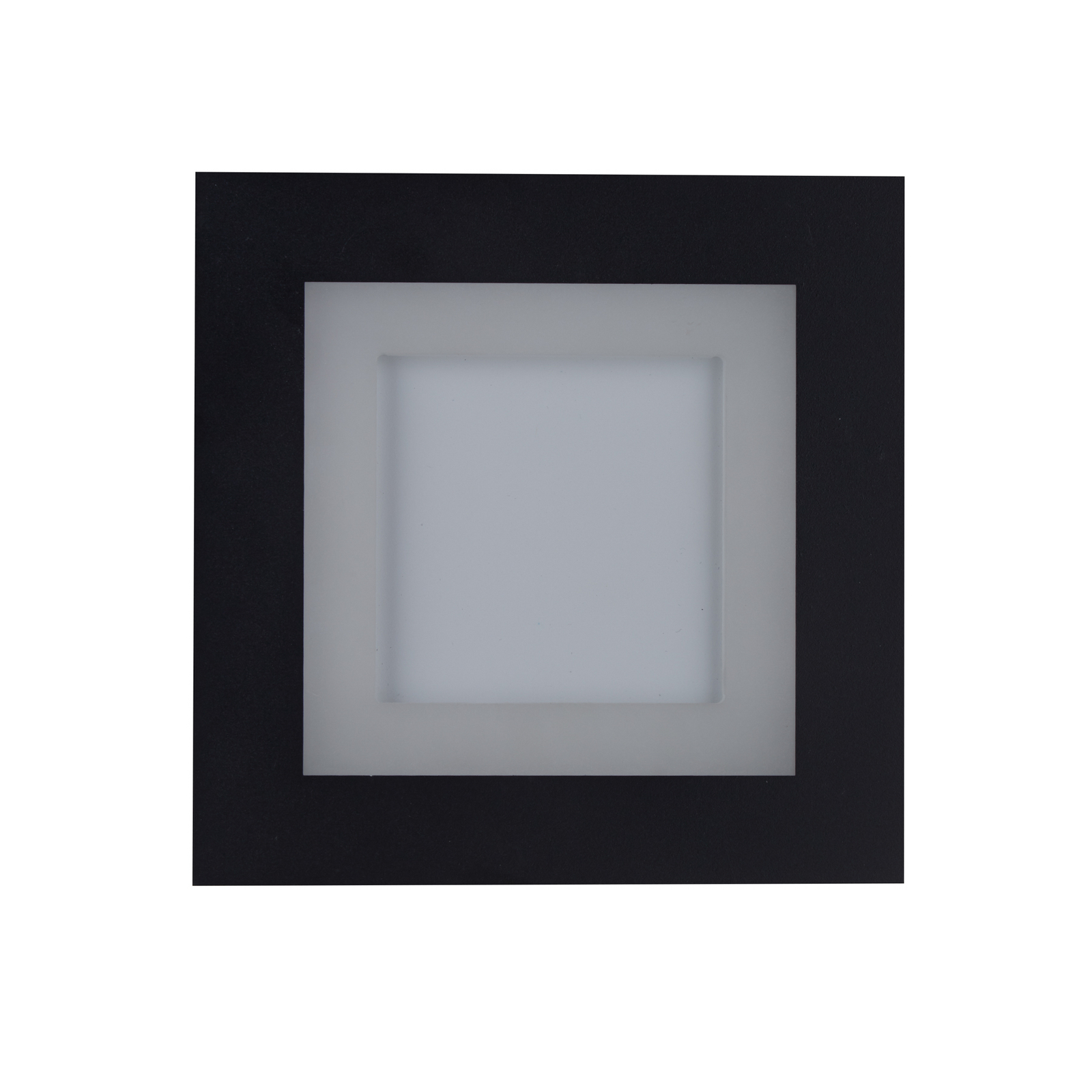 Φωτιστικό οροφής LED Squary, μήκος 25 cm, μαύρο/λευκό σίδερο, CCT