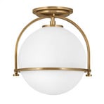 Somerset loftlampe, messing, 28 cm, 1 lyskilde – Quintiesse