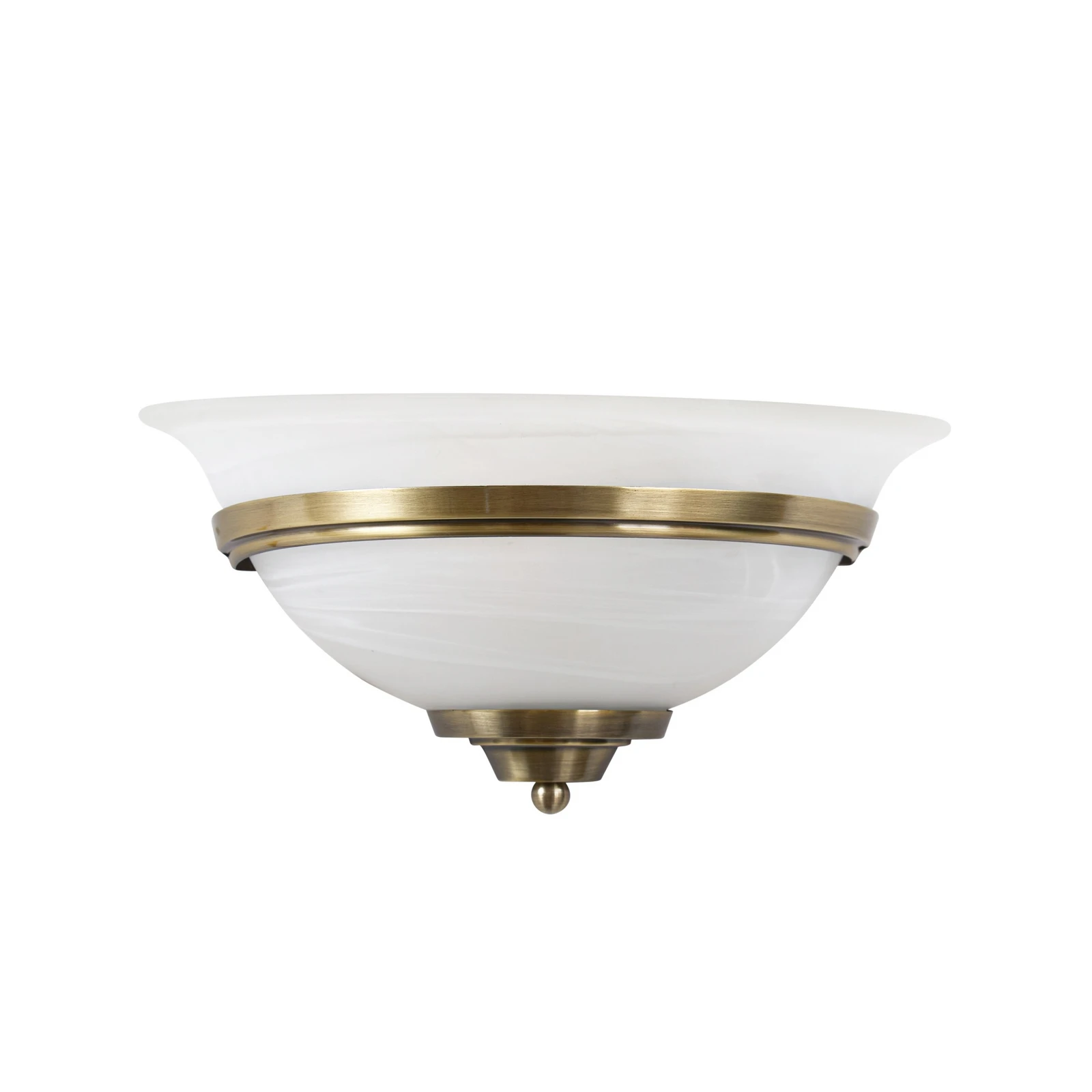 Lindby applique murale Irimia, 31 cm, laiton vieilli, verre