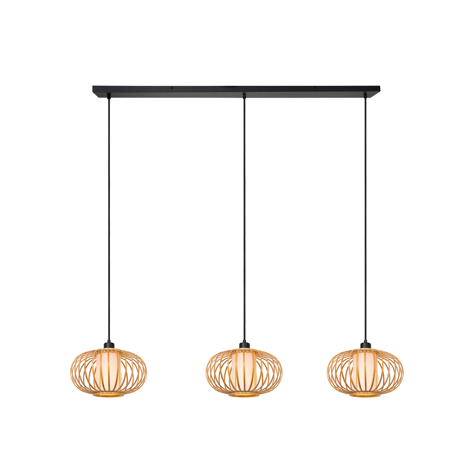Hängeleuchte THULINE, Bambus, 3-flammig, Länge 141 cm, E27 Hängeleuchte THULINE, Bambus, 3-flammig, Länge 141 cm, E27